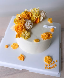 Buttercream Flower Cake Class (Beginner LVL 1) September 27th (11am-2:30pm)