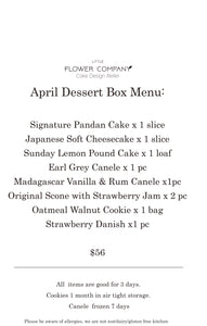 Monthly Dessert Box APRIL